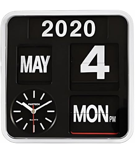 Karlsson Mini Flip Modern Wall Clocks KA5364SI : Amazon.sg: Home